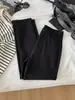 Pantalones negros elásticos versátiles para mujer, estilo coreano, corte ajustado, adelgazantes, alargan las piernas, adecuados para el trabajo, leggings cropped de otoño