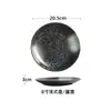 Louça estilo japonês esmalte de forno prato de cerâmica prato redondo prato para salada bife prato para sobremesa prato raso atacado comercial
