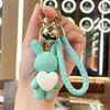 Lindo llavero colgante de animal de resina, llavero moderno de acrílico colorido, decoración para bolso y coche, pequeño regalo