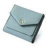 Cartera corta para mujer hecha en fábrica, anti-RFID, antimagnética, antirrobo, múltiples ranuras para tarjetas, billetera pequeña, monedero estilo japonés, venta al por mayor