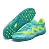 Zapatos de Fútbol Chinos Transfronterizos Tf Tacos Rotos Césped Artificial Ag Spike Zapatos de Fútbol de Cuero para Hombres, Mujeres, Niños, Adolescentes y Estudiantes Zapatos de Entrenamiento