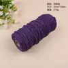 Corda de Algodão Trançada Vintage Feita à Mão de 3mm Corda de Algodão DIY Tapeçaria Corda de Fio de Algodão Grosso Acessórios de Amarração Lote de 100m Crochê