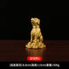 Perro de dinero sentado de latón, perro Yuanbao sentado en el suelo, perro de dinero del zodíaco de cobre, adornos de perro de cobre, artesanías para el hogar, adornos