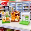 Casa de Bonecas Miniatura Display de Lanches Enfeites de Resina Supermercado Comida Brinquedo Prateleiras Decoração DIY Brinquedos de Faz de Conta