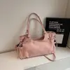 Bolsa Cruzada de Hombro de Gran Capacidad Estilo Europeo y Americano Bolso Tote de Moda Nueva Marca de Diseñador Coreano Otoño e Invierno 2025