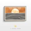 Pintura Decorativa Criativa Simples Abstrata de Nascer do Sol para Pendurar na Entrada Venda por Atacado Pintura Decorativa para Corredor Sala de Estar Pintura para Casa Quarto Sala de Jantar