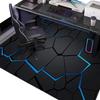 Alfombra para Sala de E-Sports, Piso para Silla Giratoria de Computadora, Alfombrilla Protectora y Aislante de Sonido para Piso, Resistente a Manchas y Fácil de Mantener, Alfombrilla Antideslizante para Recámara Fresca
