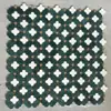 Azulejos Mosaico Piedra Flor de Ciruelo Verde Oscuro Retro Baño Francés Cocina Balcón Pared de Fondo de Mármol Azulejos de Piso