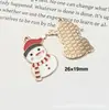 142 Colgantes de Navidad Colgantes de Aleación con Gota de Aceite Accesorios para Joyería DIY Colgante de Papá Noel Muñeco de Nieve Campana