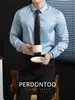 Minimalismo! Camisa Masculina de Manga Longa Resistente a Amassados, Toque de Seda, Não Precisa Passar, para Primavera e Outono, High-End, para Ir ao Trabalho, Cor Sólida, Formal Profissional