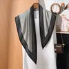 Bufanda Triángulo Perezosa Estilo Francés con Textura Delicada, Adecuada para Uso Diario y Decoración, Bufanda Pequeña para el Cuello de Mujer para Combinar con Camisas, Nuevo Estilo de Moda