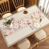 Toalha de Mesa Estilo Chinês Novo em Couro Sala de Estar Doméstico À Prova d'Água e Óleo Sem Lavar Base para Mesa de Centro de Madeira Maciça Toalha de Mesa Estilo Chinês Clássico