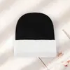 Gorro de Punto Cálido para Otoño e Invierno Transfronterizo con Logo Personalizado, Gorro de Lana Unisex a Prueba de Viento para Exteriores, Gorro de Moda con Bloques de Color