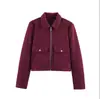 Bestseller de AliExpress al por mayor Ropa para mujer europea y americana transfronteriza 2026 Nueva Moda ZA Casual Chaqueta Abrigo Suave de Lana