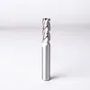 YJ Acero Blanco Fresadora para Piel Rugosa Fresadora de Dientes Helicoidales 4 Hojas Acero de Alta Velocidad Largo Fresadora para Piel Rugosa Diente Grueso Fresadora Rugosa de Aluminio