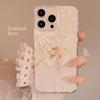 Linda Borboleta Bordada Flor 18 Capa de Celular 16 Transparente iPhone 17 Promax Pingente de Renda 11 Adequado para 14 Macio