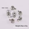 Acessórios para Joias DIY Panjia Fecho de Posicionamento para Pulseira Conector de Três Vias com Furo Grande Contas Espaçadoras para Colar Conjunto de Liga Metálica com 20 Peças