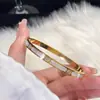 Pulsera Popular para Mujer, Acero de Titanio, Estrellado, Gama Alta, Estilo Europeo y Americano, Lujo Ligero, Elegante, Estilo Ins, Diseño de Nicho