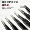 Pinzas Puntiagudas Negras de Acero Inoxidable Antiestáticas para Joyería Hecha a Mano, Reparación de Diarios, Juego de Clips Especiales al por Mayor