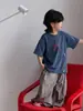 Pantalones de Pierna Ancha Ligeros de Verano para Niños, Pantalones Anti-Mosquitos de Seda de Hielo para Niños y Niñas, Pantalones Casuales Plisados Sueltos para Niños, Modernos y Versátiles
