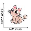 Xiao Tian gatito de dibujos animados parche de tela bordado decoración de bolsa parche bordado para computadora microestampilla gato gato estrella bordado