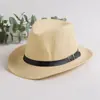 Sombrero Occidental Fresco para Hombres de Mediana Edad y Mayores Sombrero de Paja Rizado de Ala Ancha Topper de Verano para Hombre de Mezclilla Parasol para Exteriores