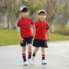 Uniformes Escolares para Estudiantes de Primaria y Secundaria Traje de Verano Estilo Británico Ropa de Clase para Niños Ropa Deportiva Ropa de Jardín de Infancia Ropa de Verano Algodón de Manga Corta