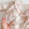 Coleção Ha Yi Sem Devoluções ou Trocas Macacão Floral para Bebê Esquerda Pequena Direita Pequena Primavera Huzhou Zhili Roupas Estilosas para Bebê