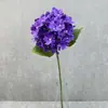 Flor de hortensia artificial individual de 90 piezas, tacto realista, adecuada para decoración de bodas, arreglo floral, decoración del hogar, flor de seda artificial, disponible en varios colores