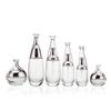 Set de Cosméticos de Lujo Ligero Botella de Vidrio Tapa Puntiaguda Botella Loción Acuosa Esencia Crema Botella Vacía 30-120ml Oem