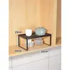 Estante para Ollas de Cocina Estante de Almacenamiento Hogareño con Niveles Integrado en Encimera Gabinete Estante Multifuncional para Vajilla Frascos de Condimentos Almacenamiento