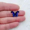 Ventas Calientes Transfronterizas Colgante de Aleación con Goteo de Aceite Estampado Colorido de Dibujos Animados de Mariposa Colgante DIY Pulsera Collar Accesorios de Joyería