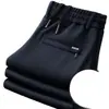 Pantalones casuales de primavera y verano para hombre, pierna recta, corte holgado, alta elasticidad, cintura elástica, pantalones largos deportivos, ligeros y resistentes a las arrugas