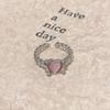Anillo de amor de piedra ojo de gato de nicho de alta calidad para mujer, abierto ajustable, anillo para el dedo para dieta, temperamento dulce, joyería de mano al por mayor