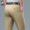 [Algodão] Calça Social Masculina 2026 Verão Novo Estilo Leve Respirável Simples Casual Calça Longa Cor Sólida Calças Masculinas