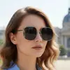 Moda Europeia e Americana Novo Estilo Óculos de Sol Personalizados, Escolhas de Influenciadores de Street Style, Óculos de Sol com Proteção UV, Óculos de Formato Único de Luxo