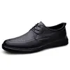 Zapatos de cuero casual de negocios talla grande 46 transfronterizos para hombre, suela plana, zapatos de conducción, cuatro estaciones, con cordones, zapatos de trabajo profesionales, zapatos de cuero de vaca para hombre