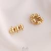Cor de ouro 14K 6mm plano hambúrguer fecho magnético forte pulseira DIY feita à mão colar joias acabamento acessórios de fecho magnético