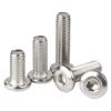 Tornillos de Acero Inoxidable 304 de Cabeza Redonda Plana Biselada Hexagonal para Muebles Tornillos de Cabeza Plana Grande Tornillos Hexagonales de Cabeza Plana