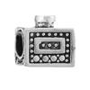 Panjia Nueva Venta Caliente Retro Plata Amor Dados Cuentas DIY Accesorios Pulsera Pulsera
