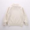 Suéter de Lana para Niños, Suéter Base de Cuello Alto Grueso, Jersey de Punto de Lana para Niños y Niñas, Jersey de Punto de Cuello Redondo para Niños Pequeños