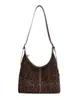 Popular Bolso de Gamuza con Estampado de Leopardo para Mujer 2026 Nuevo Gran Capacidad para Viajes Diarios Moda Versátil Bolso Tote de Gran Capacidad