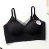 Sujetador Invisible de Seda de Hielo con Sensación de Piel, Levanta Busto, Sin Costuras para Mujer con Copas Fijas, Push-Up para Pecho Pequeño, Reductor de Busto Lateral, Sin Aros, Push-Up y Espalda Bonita