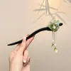 Pasador de Borlas para Mujer, Accesorio para el Cabello Estilo Antiguo Hanfu, Nuevo Adorno para el Cabello Estilo Chino, Pasador para Moño Diario, Pinza para el Cabello Simple para el Trabajo