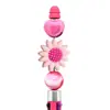 Fábrica Fonte Caneta Esferográfica Colorida Flor Bola Acessórios Criativo DIY Contas de Foco Contas Soltas Contas Ponto Atacado Cordão de Caneta