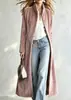 Casaco longo de veludo dourado com gola alta transfronteiriço feminino, peça de outer wear slim fit estilo europeu e americano, sobretudo cardigã longo de exportação outono e inverno