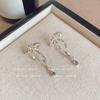 Pendientes Geométricos Simples Estilo Frío Aguja de Plata S925 para Mujer Estilo Ins Elegantes Combinables de Gama Alta Pendientes Geométricos Pendientes