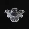 Suporte de Velas de Chá de Vidro de Cristal Estilo Escandinavo Recipiente para Velas Base Suporte para Cera de Aromaterapia Vidro Transparente Acessórios de Iluminação