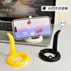 Soporte para Teléfono de Gato de Dibujos Animados Soporte para Teléfono de Escritorio Creativo Lindo Cola de Gato Soporte Perezoso para Tableta