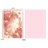 Shangjin Dia dos Namorados Chinês Papel de Embrulho Vintage com Estampa de Rosa e Borda de Renda para Buquês de Flores Atacado
